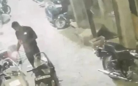 फरीदाबाद में कुत्ते के विवाद ने लिया बेहद हिंसक रूप, पड़ोसी ने गुस्से में आकर घर के बाहर खड़ी दोपहिया गाड़ी को पेट्रोल छिड़ककर फूंका।
