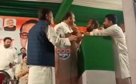 Saharanpur : सहारनपुर में कांग्रेस कार्यकर्ता सम्मेलन के दौरान मंच पर भिड़े नेता, वरिष्ठ पदाधिकारियों के सामने हुई तीखी बहस