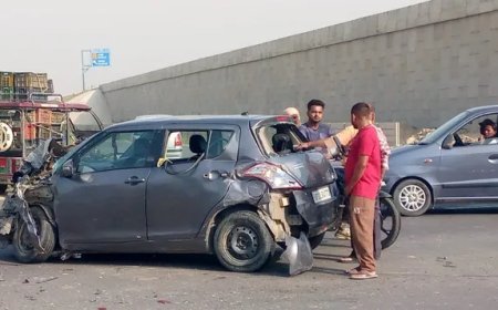 Hardoi: गंगा एक्सप्रेसवे के नीचे स्कूल बस और कार में भिड़ंत, 5 बच्चे घायल