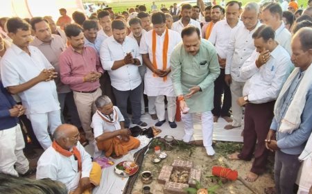Hardoi: नन्दना-बानामऊ के बीच बनेगा टू-लेन लघु सेतु, विधायक माधवेन्द्र प्रताप सिंह ‘रानू’ ने किया शिलान्यास।
