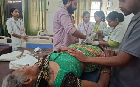 Hathras : सासनी कोतवाली चौराहे के पास अज्ञात वाहन की टक्कर से वृद्ध महिला गंभीर रूप से घायल, जिला अस्पताल रेफर