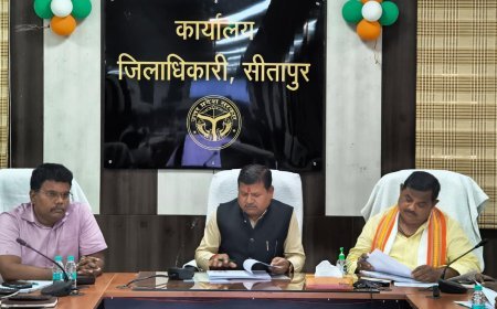 Sitapur : लोक निर्माण विभाग के विकास कार्यों की समीक्षा बैठक, नगर विकास राज्यमंत्री राकेश राठौर गुरु ने अफसरों को दिए जरूरी निर्देश