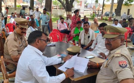 Hardoi: अतरौली थाना में समाधान दिवस आयोजित, 23 शिकायतों में 10 का मौके पर निस्तारण।