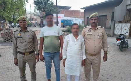 Hathras: टेंपो चालकों से अवैध वसूली करने वाले गिरोह का भंडाफोड़, दो आरोपी गिरफ्तार। 