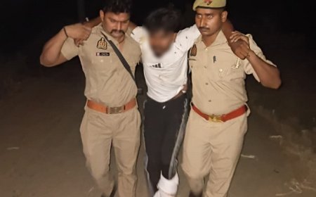 Hathras: ढकपुरा हत्याकांड का आरोपी पुलिस मुठभेड़ में घायल, गिरफ्तार। 
