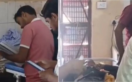 Hardoi : अज्ञात वाहन की टक्कर से बाइक सवार पति-पत्नी और मासूम बेटा गंभीर रूप से घायल