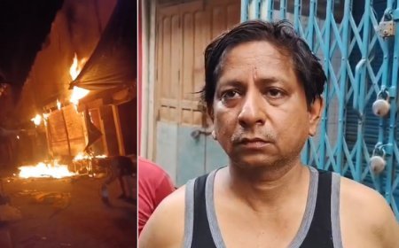 Sambhal: शॉर्ट सर्किट बना तबाही का कारण: सम्भल में बंद जनरल स्टोर धधका, 50 लाख का नुकसान। 