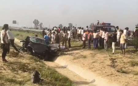 Sambhal: गंगा एक्सप्रेस-वे पर मौत की रफ्तार: रॉन्ग साइड बनी काल, पिता-बेटी की दर्दनाक मौत, मां-बेटी समेत मासूम जिंदगी से जंग। 