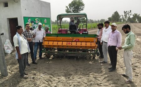 Hardoi: हरदोई में धान की सीधी बुआई को बढ़ावा, खरीफ सत्र में 5000 हेक्टेयर का लक्ष्य।