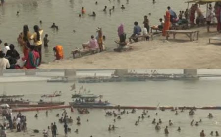 Ayodhya : गंगा दशहरा पर सरयू नदी के घाटों पर उमड़ी श्रद्धालुओं की भारी भीड़, लोगों ने पवित्र स्नान कर किया दान-पुण्य