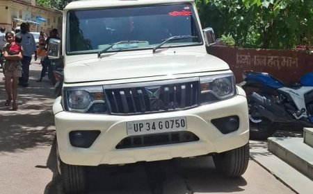Sitapur : सरकारी नियमों की अनदेखी- तहसीलदार की गाड़ी और दफ्तर के गेट पर काली फिल्म होने से लोग परेशान