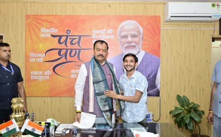 Hardoi : पिहानी को तहसील बनाने की मांग को लेकर उपमुख्यमंत्री से मिले भाजयुमो नगर अध्यक्ष, जल्द शुरू होगा भूमि चयन का काम