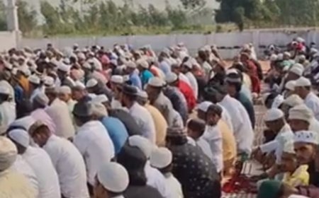 Hardoi : सुरक्षा बलों की निगरानी में छह प्रमुख स्थानों पर हुई बकरीद की नमाज, थानाध्यक्ष ने की खुले में कुर्बानी न करने की अपील