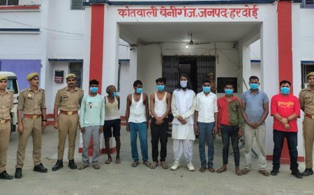 Hardoi: बिना अनुमति बुद्ध प्रतिमा स्थापना पर बवाल, पुलिस पर पथराव; 11 गिरफ्तार।