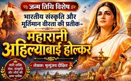 जन्म तिथि विशेष: भारतीय संस्कृति और मूर्तिमान वीरता की प्रतीक-  महारानी अहिल्याबाई होल्कर 