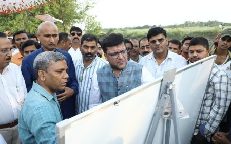 Hardoi : हरदोई में बिजगवां ड्रेन का जीर्णोद्धार शुरू, मंत्री नितिन अग्रवाल ने भूमि पूजन किया