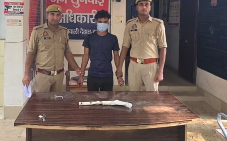 Hardoi : पुलिस ने अवैध हथियार के साथ एक व्यक्ति को गिरफ्तार किया