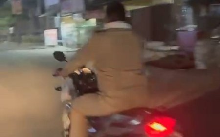 Hardoi : बिना हेलमेट बाइक चलाते पुलिसकर्मियों का वीडियो वायरल, शिकायत के बाद कटे चालान
