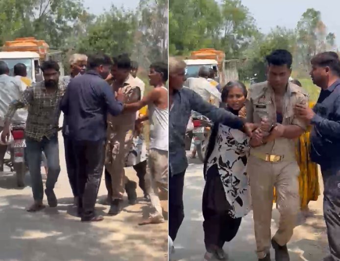 सम्भल में पुलिस पर हमला: चोरी के आरोपी को छुड़ाने के लिए ग्रामीणों का बवाल, वर्दी फाड़ी – 8 नामजद।