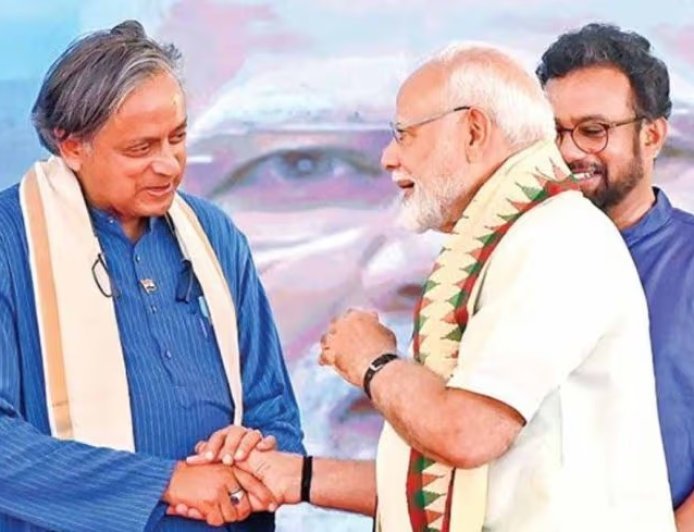 थरूर ने की पीएम मोदी और अमित शाह की तारीफ, कहा- उनकी चुनावी कुशलता से लेनी चाहिए सीख।