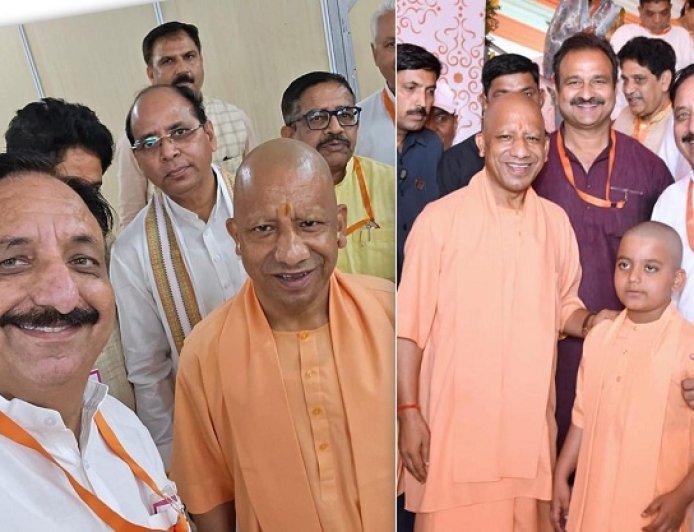 देवबंद रैली में विधायक राजीव गुम्बर की CM योगी संग सेल्फी बनी आकर्षण का केंद्र, “नन्हे योगी” ने भी लूटी महफिल। 