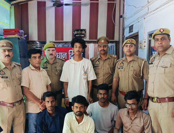 Kanpur : बेकनगंज पुलिस ने साइबर ठगी करने वाले गिरोह को पकड़ा, सरगना सहित छह आरोपी गिरफ्तार