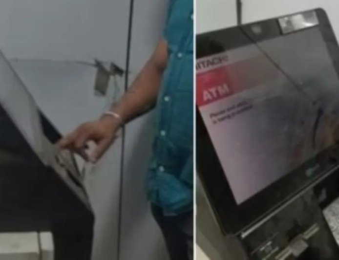 महाराष्ट्र के वसई में एटीएम मशीन में अचानक आई बड़ी तकनीकी खराबी, 100 रुपये की जगह हाथ में आने लगे 500 के नोट।