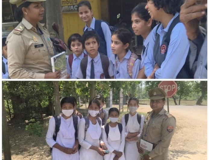 Saharanpur : छुटमलपुर में महिला पुलिस टीम ने छात्राओं और महिलाओं को सुरक्षा के प्रति किया जागरूक