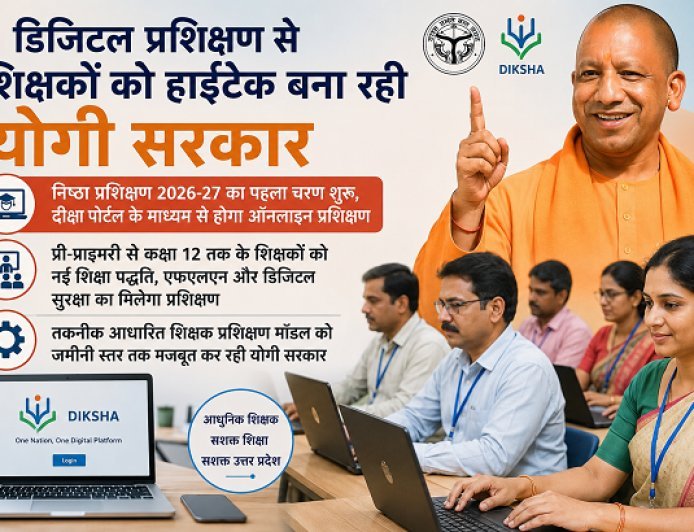 Lucknow: डिजिटल प्रशिक्षण से हाईटेक बनेंगे शिक्षक, योगी सरकार ने शुरू किया ‘निष्ठा 2026-27’ अभियान। 