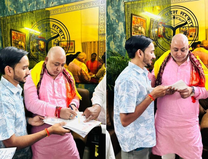 Hardoi : पिहानी में रोडवेज बस स्टैंड बनवाने की मांग, भाजयुमो नगर अध्यक्ष ने परिवहन मंत्री को सौंपा पत्र