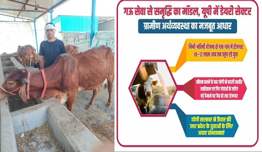 Lucknow: मिनी नंदिनी योजना का कमाल: गांवों में बैठकर युवा कमा रहे 10–12 लाख सालाना।
