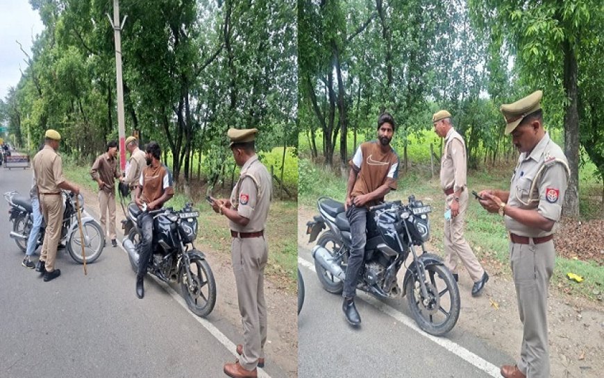 Saharanpur: मुख्यमंत्री योगी आदित्यनाथ के प्रस्तावित दौरे को लेकर गागलहेड़ी में सघन चेकिंग अभियान। 
