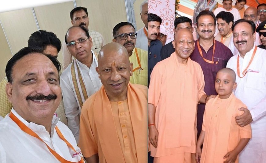 देवबंद रैली में विधायक राजीव गुम्बर की CM योगी संग सेल्फी बनी आकर्षण का केंद्र, “नन्हे योगी” ने भी लूटी महफिल। 