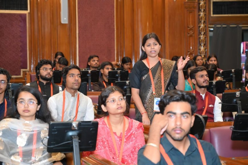 Sultanpur : युवा संसद में चमकीं सुल्तानपुर की नीशू पाण्डेय, विधानसभा में बजट पर दिया प्रभावशाली भाषण
