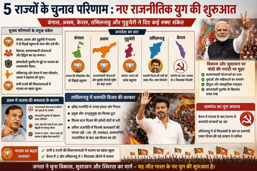 Special : विधानसभा चुनाव परिणाम- स्पष्ट जनादेश, नई सरकारों की होगी कड़ी अग्निपरीक्षा