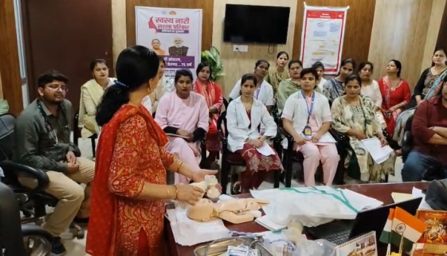 Sambhal : गोल्डन मिनट बचाएगा नवजात की जिंदगी - जिला अस्पताल सम्भल में नवजात शिशुओं को बचाने की विशेष ट्रेनिंग