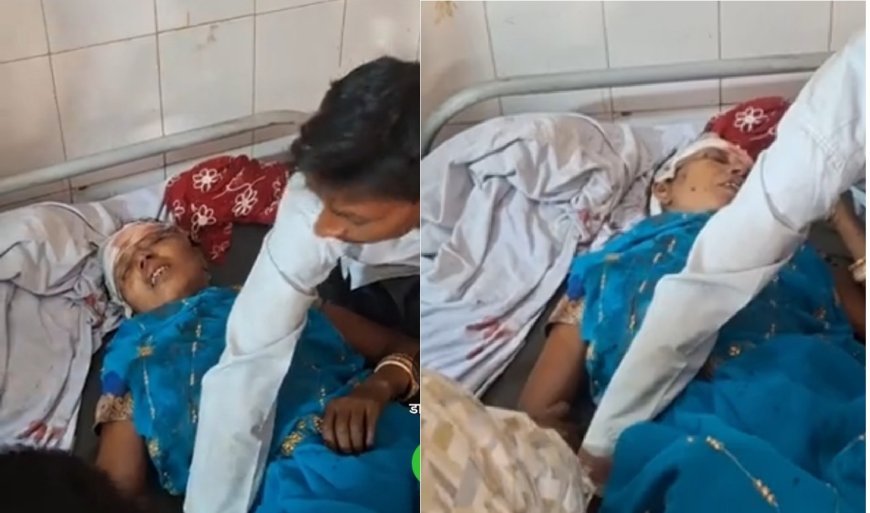 Hardoi  : स्पीड ब्रेकर पर बाइक से गिरकर महिला गंभीर रूप से घायल, मेडिकल कॉलेज रेफर