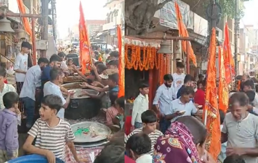 Hardoi : साण्डी में दूसरे बड़े मंगल पर उमड़ी श्रद्धा, जगह-जगह भंडारों में भक्तों ने छका प्रसाद
