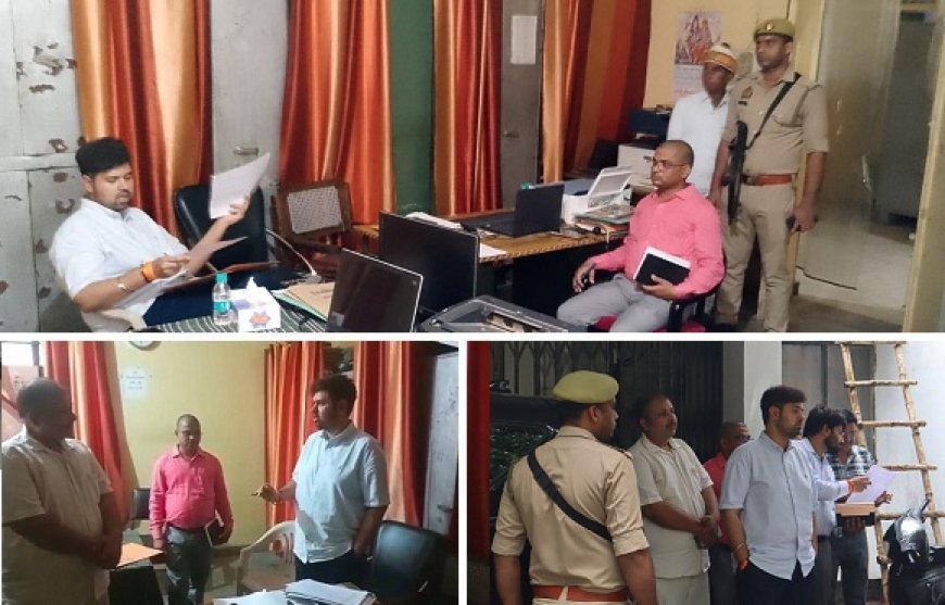 Hardoi: डीएम अनुनय झा का बीएसए कार्यालय पर औचक निरीक्षण, मिड-डे मील व यूनिफार्म वितरण में लापरवाही पर सख्त कार्रवाई के निर्देश। 