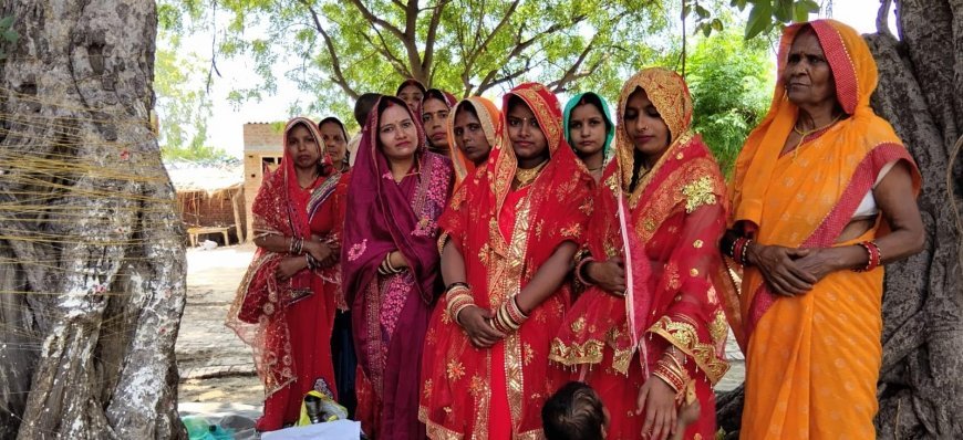 Sitapur: श्रद्धा और उल्लास के साथ मनाया गया वट सावित्री व्रत, मंदिरों में उमड़ी सुहागिनों की भीड़।