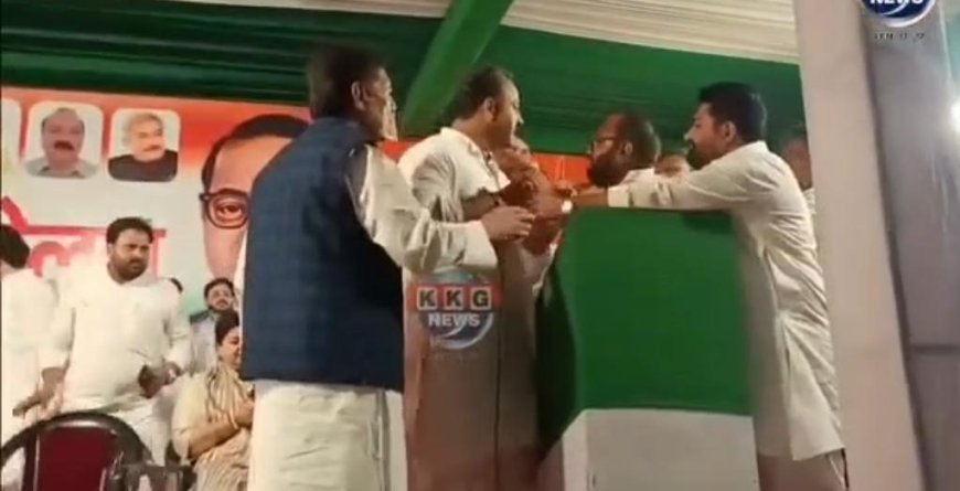 Saharanpur : सहारनपुर में कांग्रेस कार्यकर्ता सम्मेलन के दौरान मंच पर भिड़े नेता, वरिष्ठ पदाधिकारियों के सामने हुई तीखी बहस