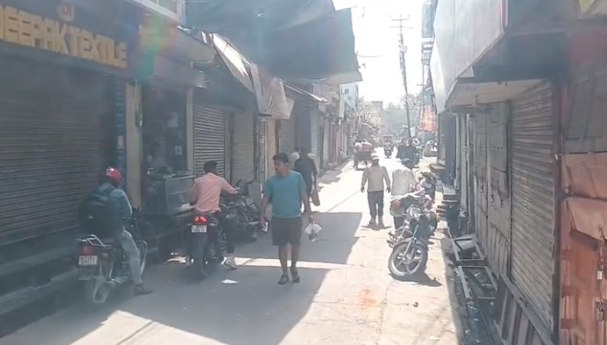 Sambhal: भीषण गर्मी से जनजीवन बेहाल, बाजारों में पसरा सन्नाटा, काम-धंधा ठप। 