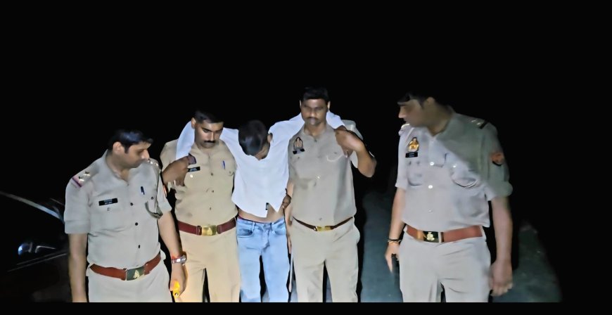 Lakhimpur- Kheri : नकहा बाजार में युवती पर हमला करने वाला आरोपी पुलिस मुठभेड़ में घायल, पैर में गोली लगने के बाद गिरफ्तार