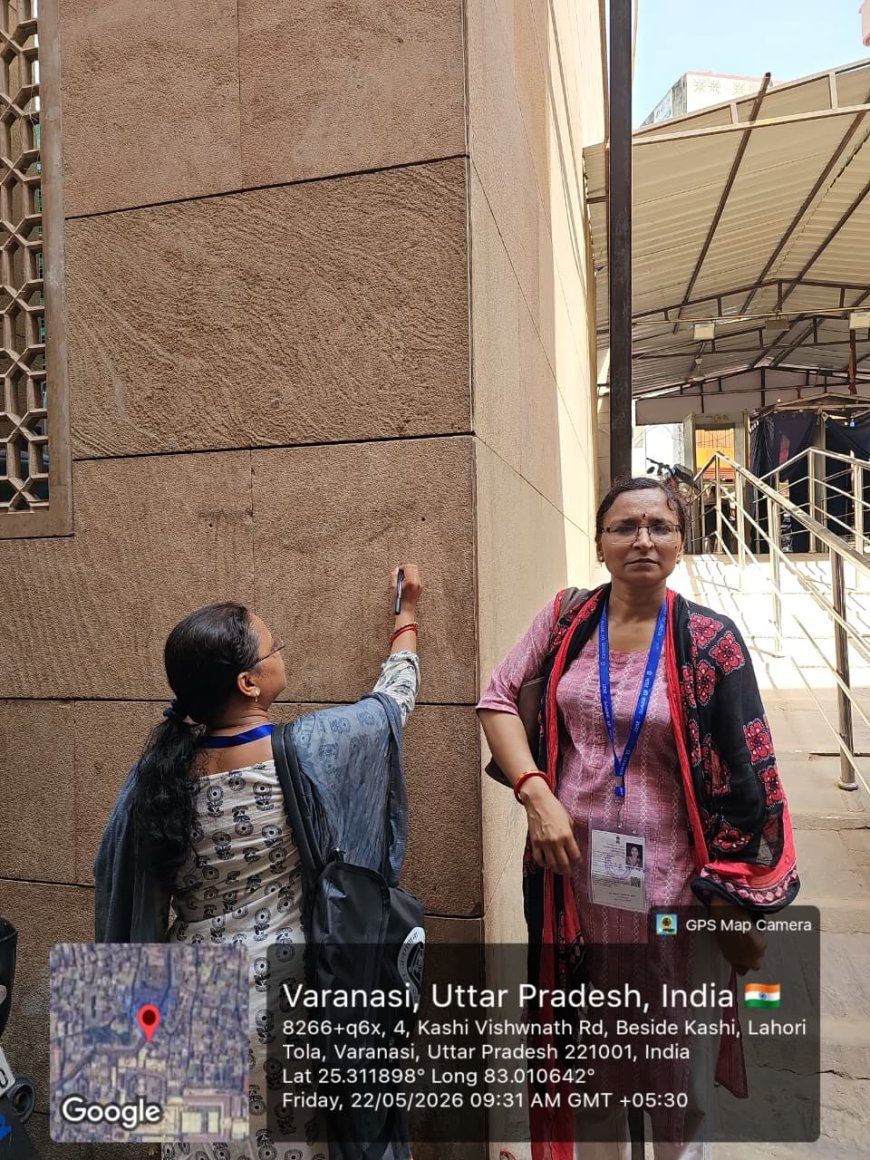 Varanasi : बाबा विश्वनाथ मंदिर से वाराणसी में डिजिटल जनगणना की शुरुआत, घरों की सूची बनाने मैदान में उतरे प्रगणक