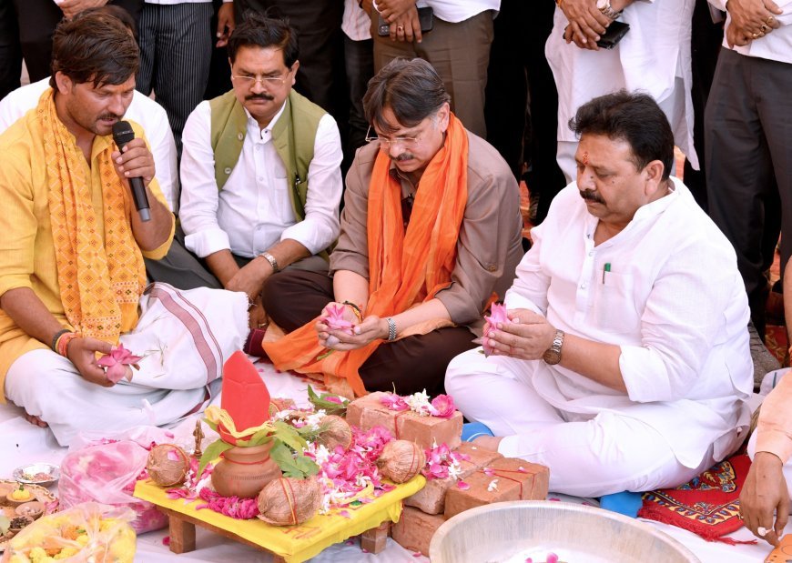 Lucknow : सरोजनी नगर उप निबंधक कार्यालय के नए भवन का शिलान्यास, रजिस्ट्री कार्यों में जनता को मिलेगी सहूलियत