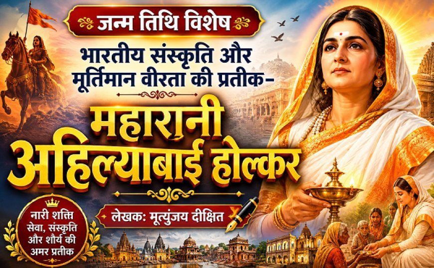 जन्म तिथि विशेष: भारतीय संस्कृति और मूर्तिमान वीरता की प्रतीक-  महारानी अहिल्याबाई होल्कर 