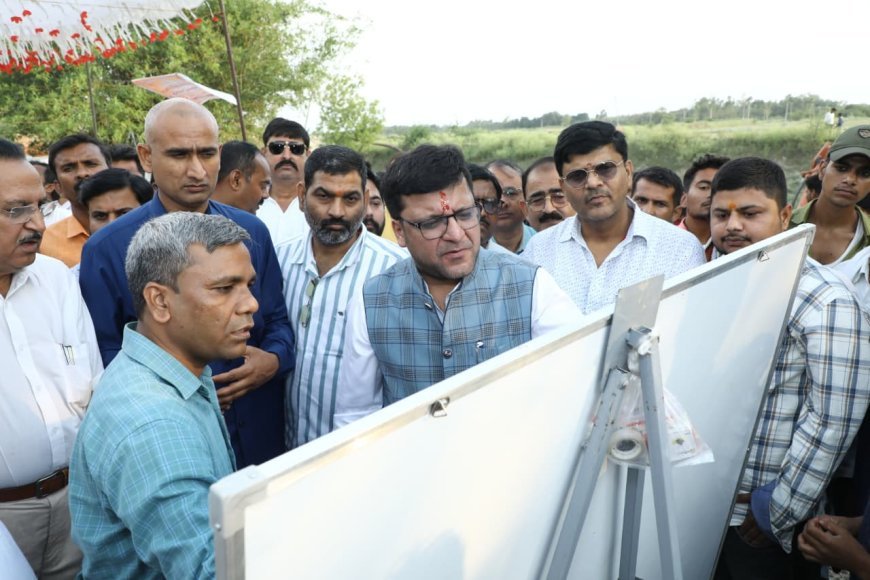 Hardoi : हरदोई में बिजगवां ड्रेन का जीर्णोद्धार शुरू, मंत्री नितिन अग्रवाल ने भूमि पूजन किया