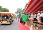 Lucknow: जेवर एयरपोर्ट को मिली ग्रीन मोबिलिटी की रफ्तार: सीएम योगी ने 45 इलेक्ट्रिक और 3 हाइड्रोजन बसों को दिखाई हरी झंडी