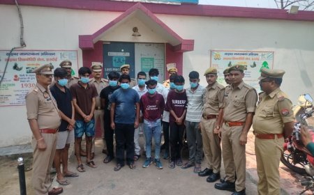 हरदोई पुलिस की बड़ी कार्रवाई: फर्जी वेबसाइट और गेमिंग ऐप से साइबर ठगी करने वाला 10 सदस्यीय गिरोह गिरफ्तार।