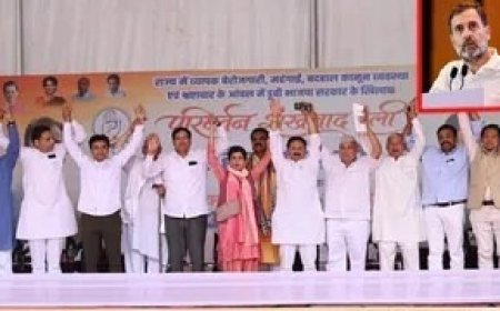 उत्तराखंड के चुनावी शंखनाद के बीच अल्मोड़ा में आयोजित हुई कांग्रेस की विशाल जनसभा, खराब मौसम के चलते धरातल पर नहीं उतर सका राष्ट्रीय नेतृत्व।